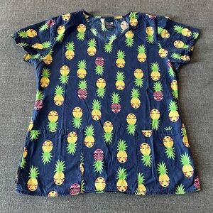 Pineapple scrub top